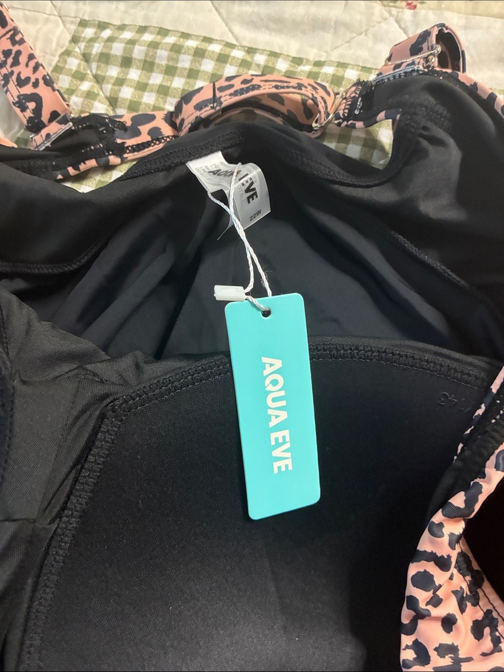 Leopard Print Bustier Swim tankini set - Picture 2 of 6